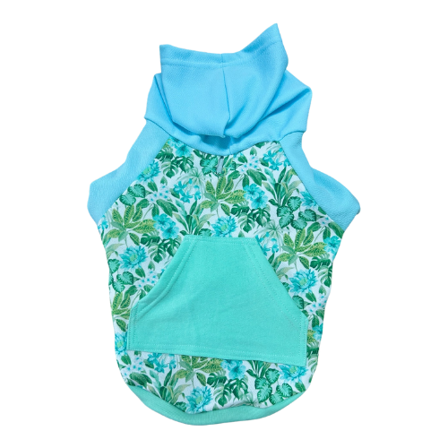 Polerón Capucha - Día Radiante Floral Verde