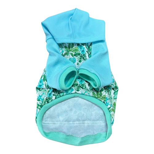 Polerón Capucha - Día Radiante Floral Verde