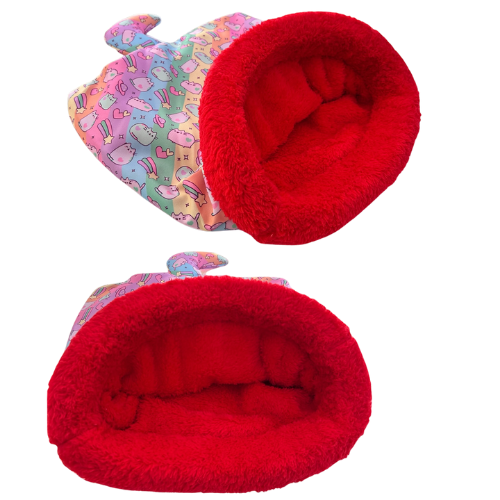 Cama Túnel Felina - Refugio de Ensueño Roja